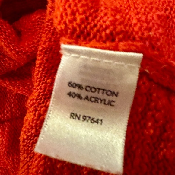 J Jill Cotton Blend Button Front Cardigan w/ Pockets Red Women’s Large Teacher - Picture 7 of 7